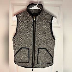 Women's J.Crew Excursion Quilted Herringbone Vest Size XS